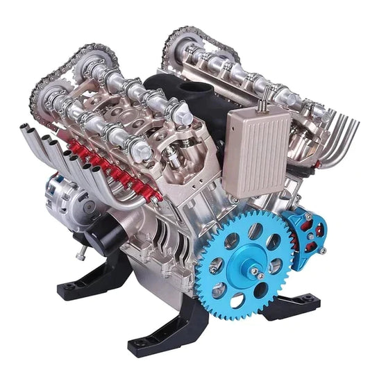 Assembling Engine Model Toys