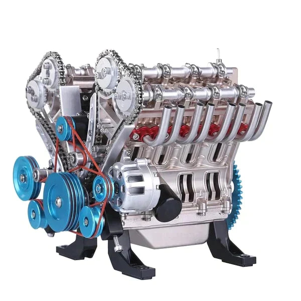 Assembling Engine Model Toys